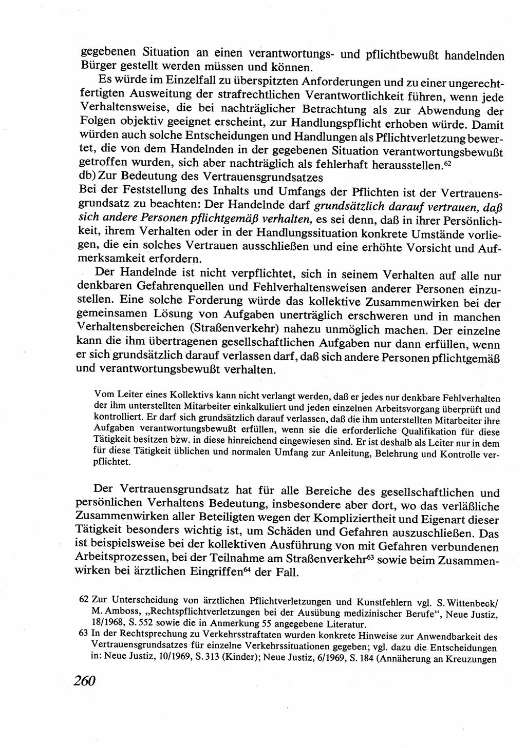 Strafrecht [Deutsche Demokratische Republik (DDR)], Allgemeiner Teil, Lehrbuch 1976, Seite 260 (Strafr. DDR AT Lb. 1976, S. 260)
