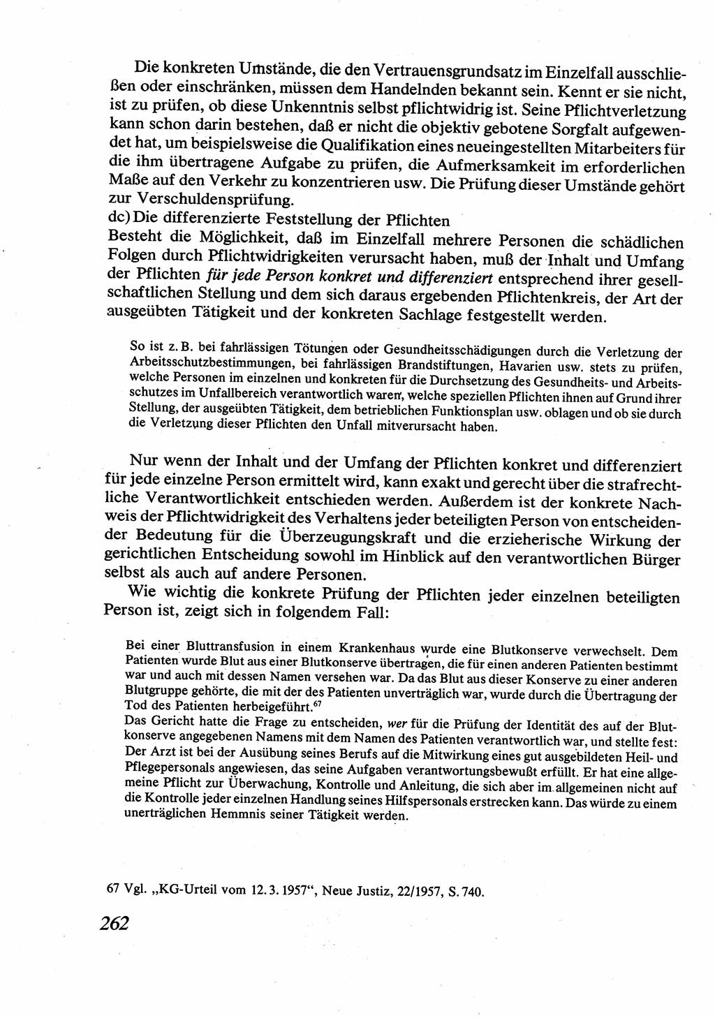 Strafrecht [Deutsche Demokratische Republik (DDR)], Allgemeiner Teil, Lehrbuch 1976, Seite 262 (Strafr. DDR AT Lb. 1976, S. 262)
