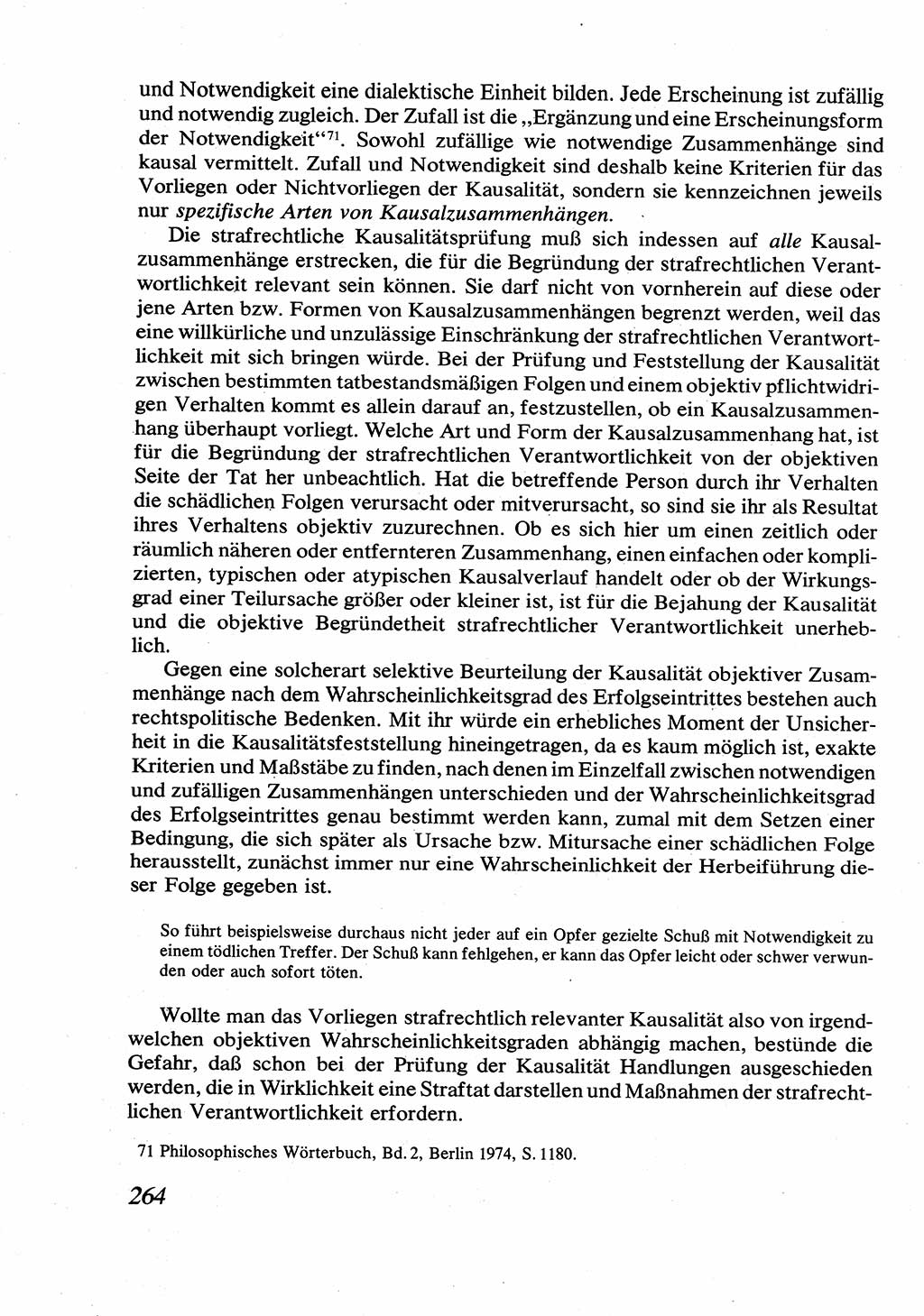 Strafrecht [Deutsche Demokratische Republik (DDR)], Allgemeiner Teil, Lehrbuch 1976, Seite 264 (Strafr. DDR AT Lb. 1976, S. 264)