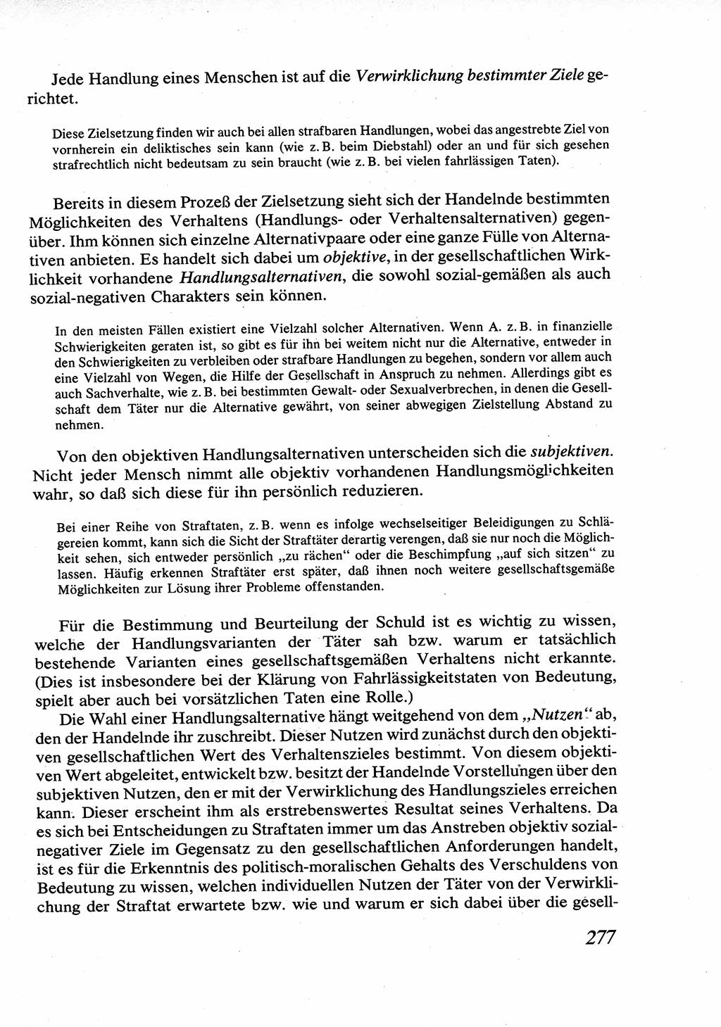 Strafrecht [Deutsche Demokratische Republik (DDR)], Allgemeiner Teil, Lehrbuch 1976, Seite 277 (Strafr. DDR AT Lb. 1976, S. 277)
