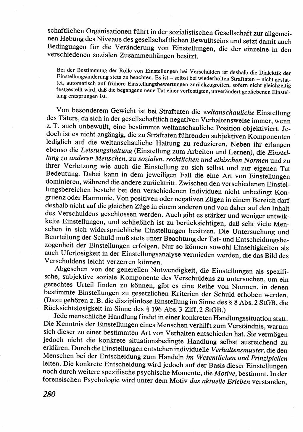 Strafrecht [Deutsche Demokratische Republik (DDR)], Allgemeiner Teil, Lehrbuch 1976, Seite 280 (Strafr. DDR AT Lb. 1976, S. 280)