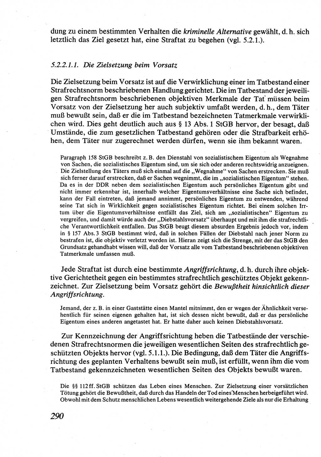 Strafrecht [Deutsche Demokratische Republik (DDR)], Allgemeiner Teil, Lehrbuch 1976, Seite 290 (Strafr. DDR AT Lb. 1976, S. 290)