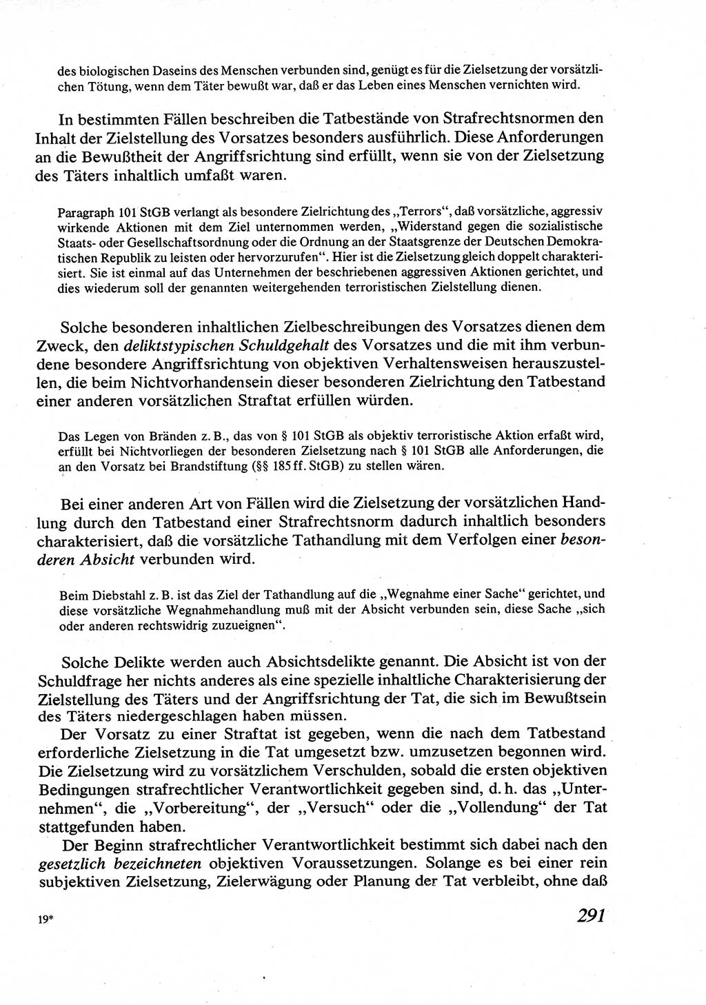 Strafrecht [Deutsche Demokratische Republik (DDR)], Allgemeiner Teil, Lehrbuch 1976, Seite 291 (Strafr. DDR AT Lb. 1976, S. 291)