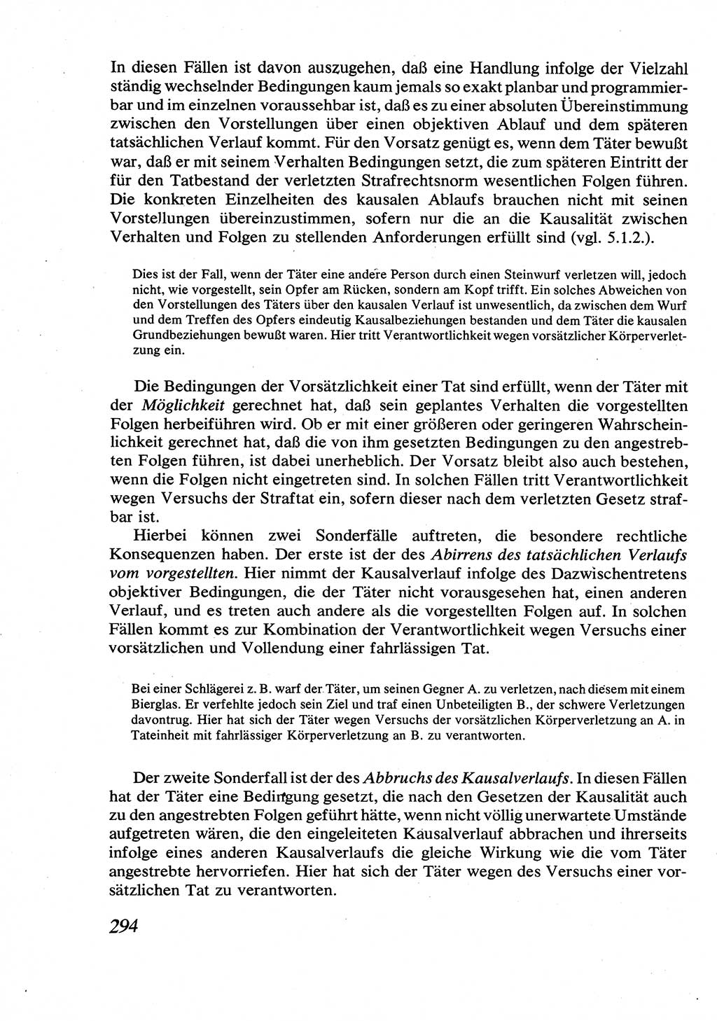 Strafrecht [Deutsche Demokratische Republik (DDR)], Allgemeiner Teil, Lehrbuch 1976, Seite 294 (Strafr. DDR AT Lb. 1976, S. 294)