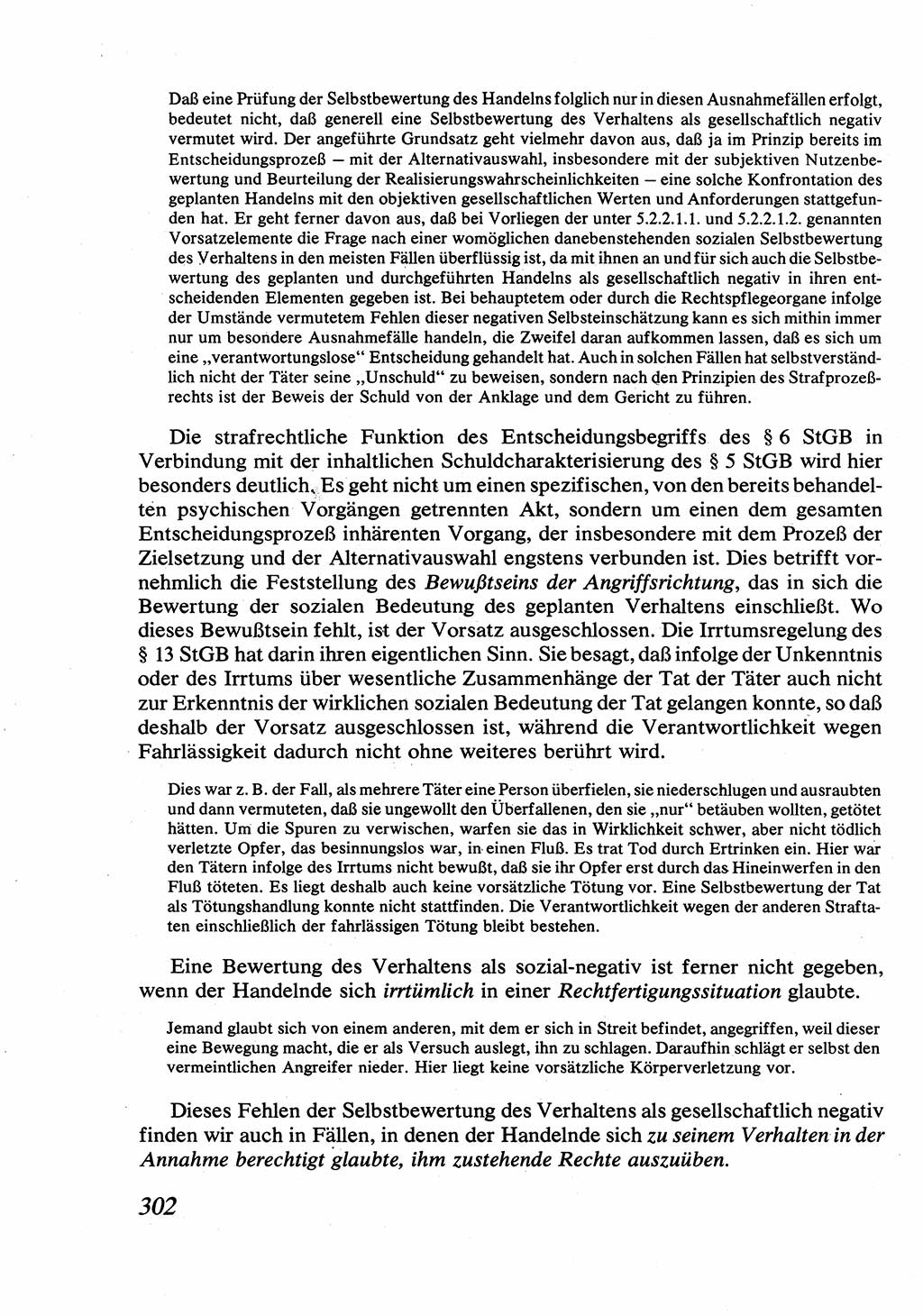 Strafrecht [Deutsche Demokratische Republik (DDR)], Allgemeiner Teil, Lehrbuch 1976, Seite 302 (Strafr. DDR AT Lb. 1976, S. 302)