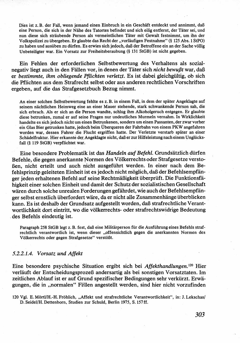 Strafrecht [Deutsche Demokratische Republik (DDR)], Allgemeiner Teil, Lehrbuch 1976, Seite 303 (Strafr. DDR AT Lb. 1976, S. 303)