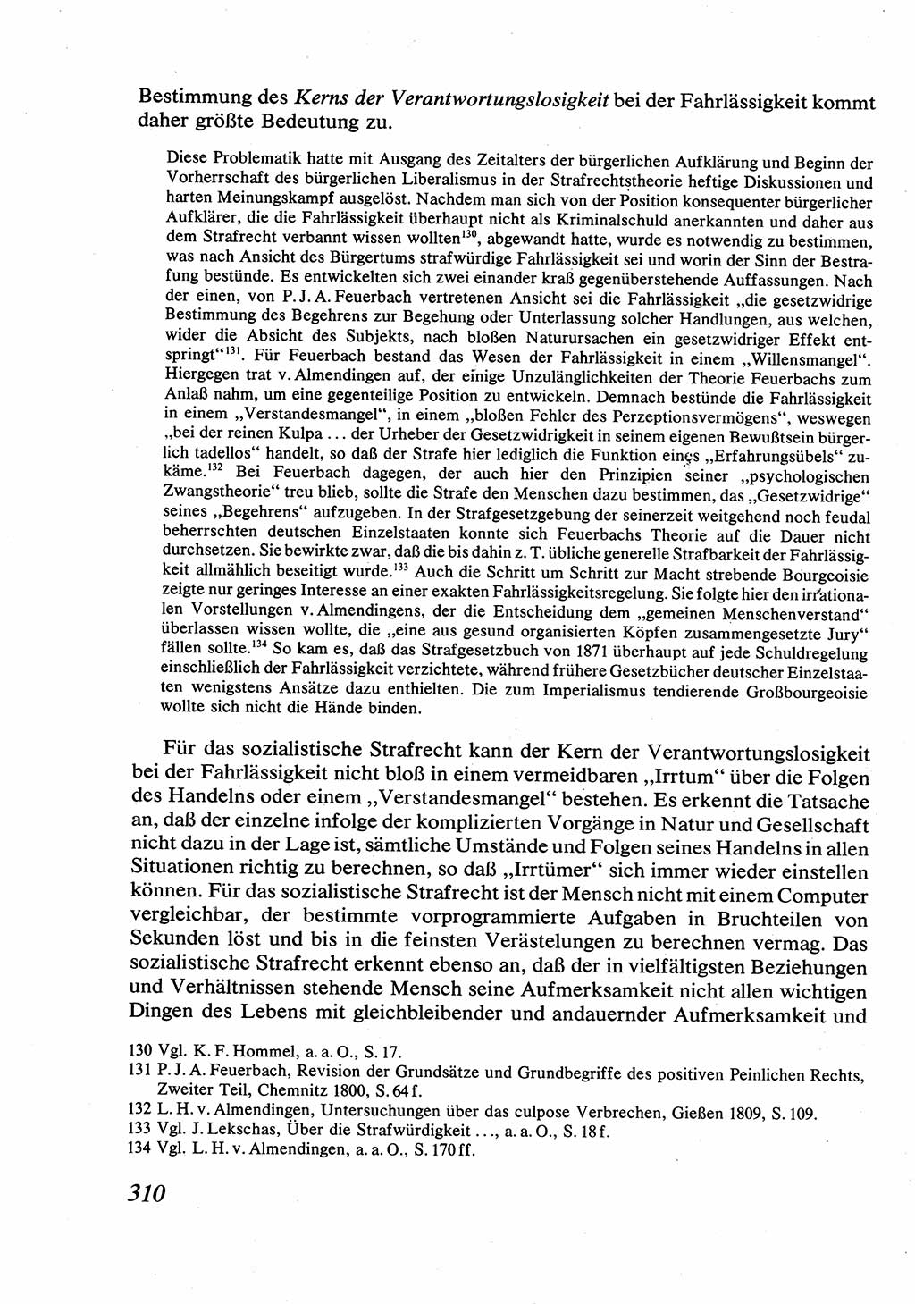 Strafrecht [Deutsche Demokratische Republik (DDR)], Allgemeiner Teil, Lehrbuch 1976, Seite 310 (Strafr. DDR AT Lb. 1976, S. 310)
