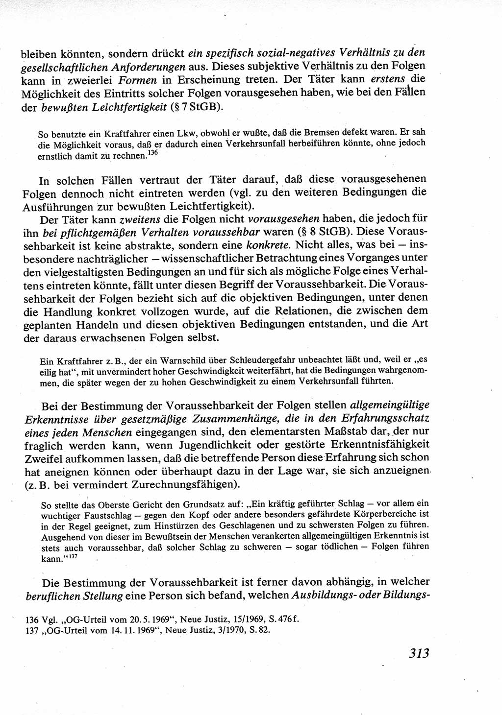 Strafrecht [Deutsche Demokratische Republik (DDR)], Allgemeiner Teil, Lehrbuch 1976, Seite 313 (Strafr. DDR AT Lb. 1976, S. 313)