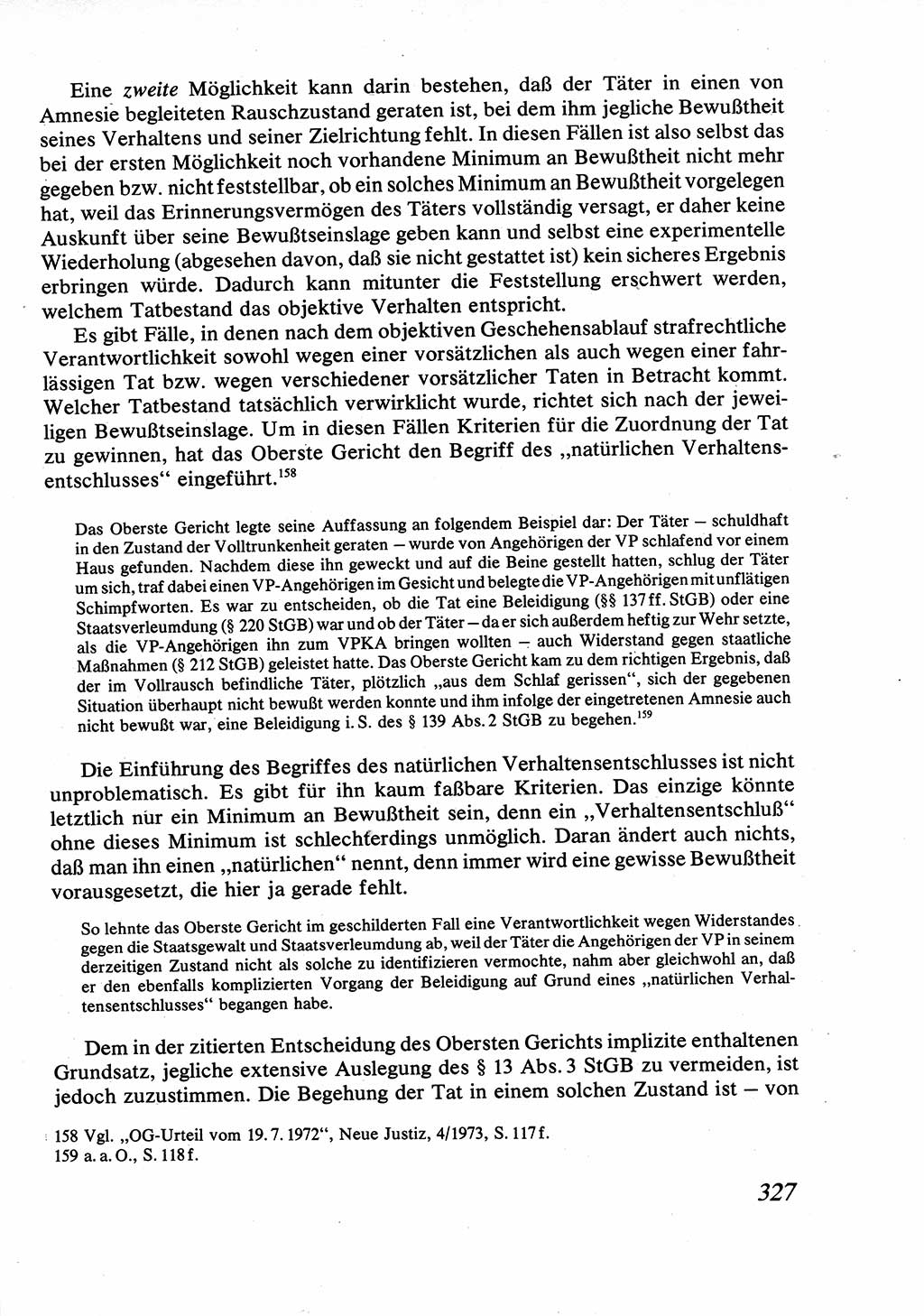 Strafrecht [Deutsche Demokratische Republik (DDR)], Allgemeiner Teil, Lehrbuch 1976, Seite 327 (Strafr. DDR AT Lb. 1976, S. 327)