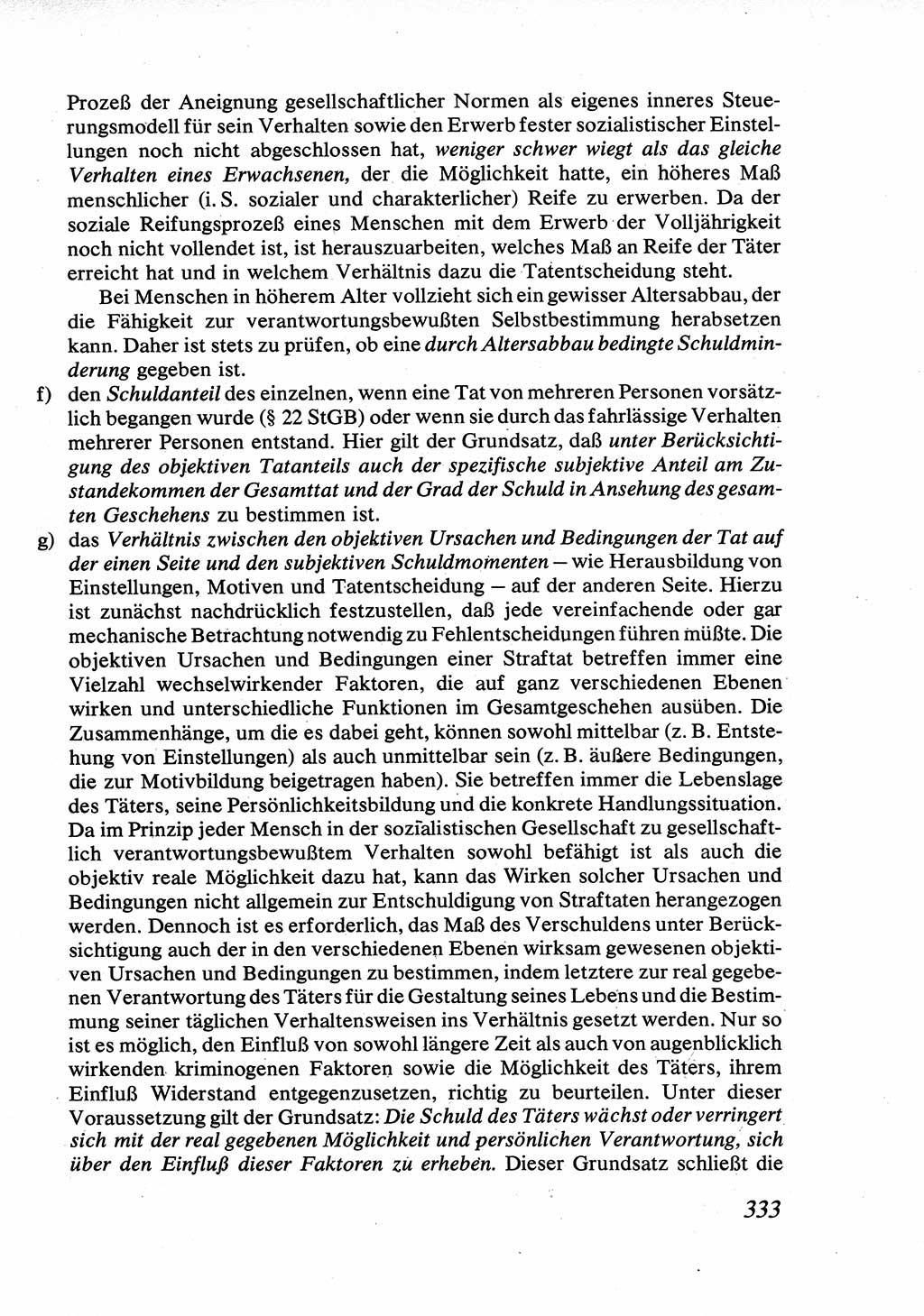 Strafrecht [Deutsche Demokratische Republik (DDR)], Allgemeiner Teil, Lehrbuch 1976, Seite 333 (Strafr. DDR AT Lb. 1976, S. 333)