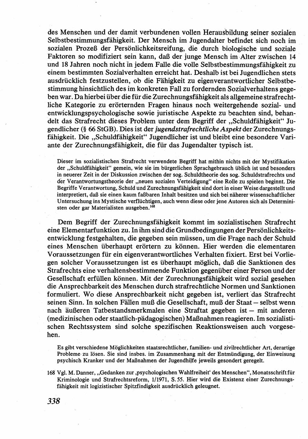 Strafrecht [Deutsche Demokratische Republik (DDR)], Allgemeiner Teil, Lehrbuch 1976, Seite 338 (Strafr. DDR AT Lb. 1976, S. 338)