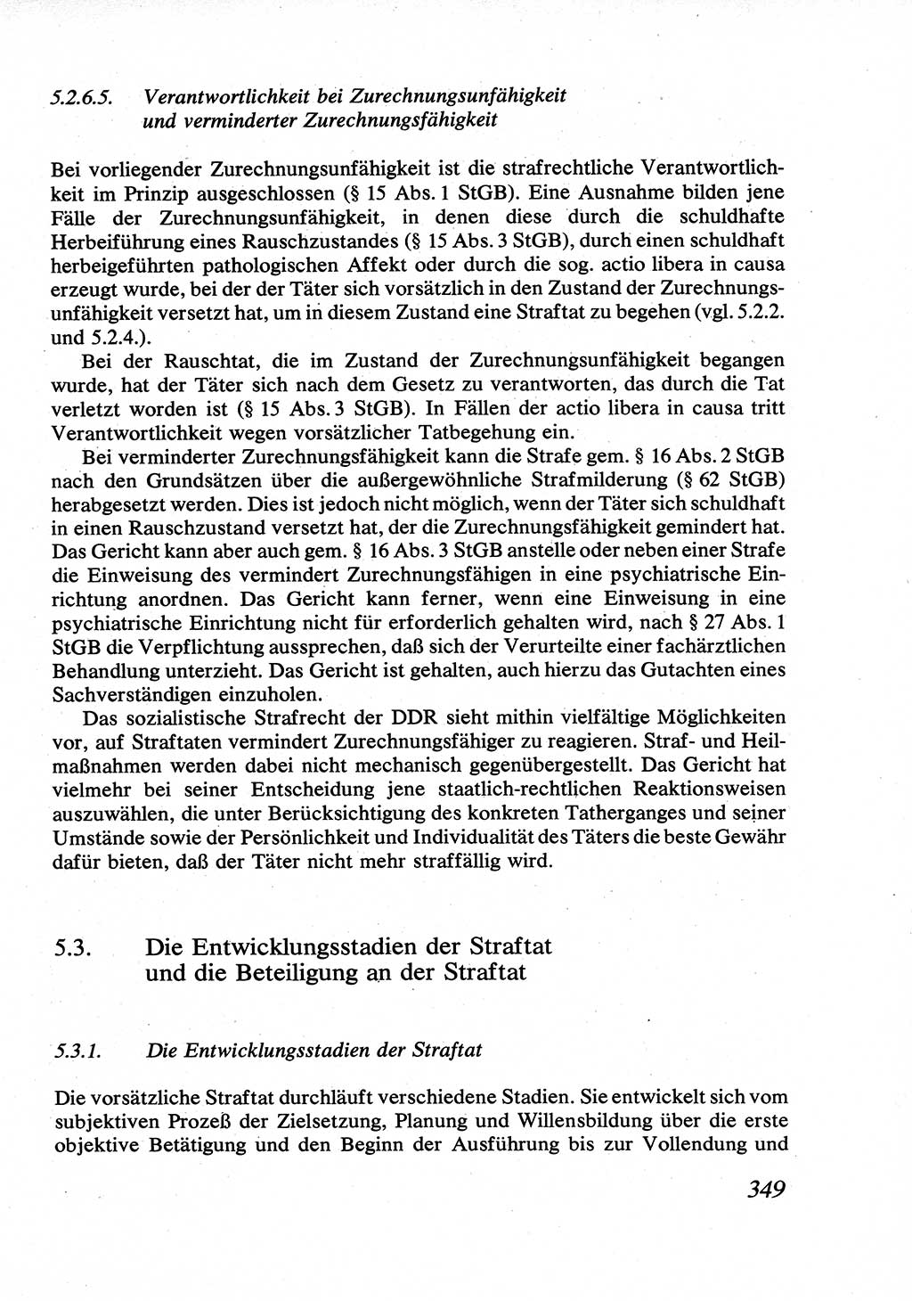 Strafrecht [Deutsche Demokratische Republik (DDR)], Allgemeiner Teil, Lehrbuch 1976, Seite 349 (Strafr. DDR AT Lb. 1976, S. 349)