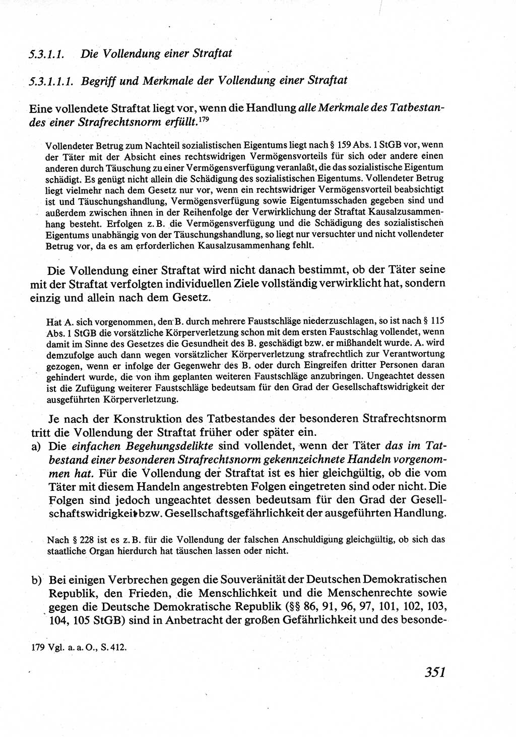 Strafrecht [Deutsche Demokratische Republik (DDR)], Allgemeiner Teil, Lehrbuch 1976, Seite 351 (Strafr. DDR AT Lb. 1976, S. 351)