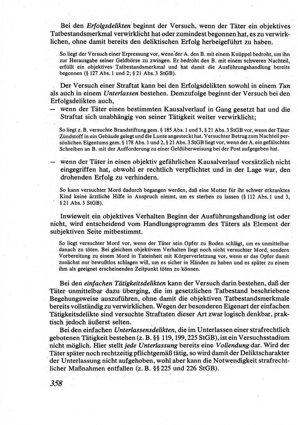 Strafrecht [Deutsche Demokratische Republik (DDR)], Allgemeiner Teil, Lehrbuch 1976, Seite 358 (Strafr. DDR AT Lb. 1976, S. 358)