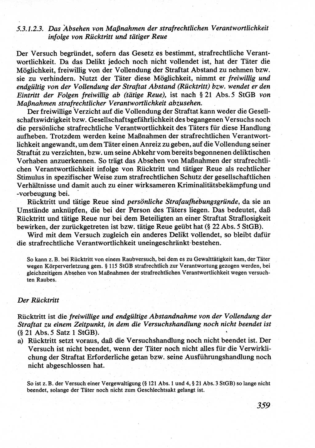 Strafrecht [Deutsche Demokratische Republik (DDR)], Allgemeiner Teil, Lehrbuch 1976, Seite 359 (Strafr. DDR AT Lb. 1976, S. 359)
