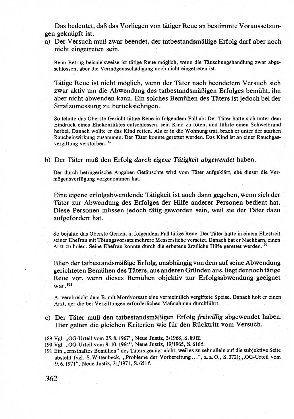 Strafrecht [Deutsche Demokratische Republik (DDR)], Allgemeiner Teil, Lehrbuch 1976, Seite 362 (Strafr. DDR AT Lb. 1976, S. 362)