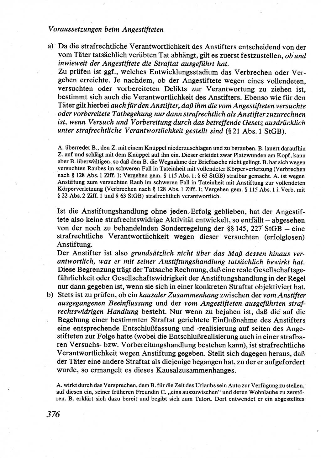 Strafrecht [Deutsche Demokratische Republik (DDR)], Allgemeiner Teil, Lehrbuch 1976, Seite 376 (Strafr. DDR AT Lb. 1976, S. 376)