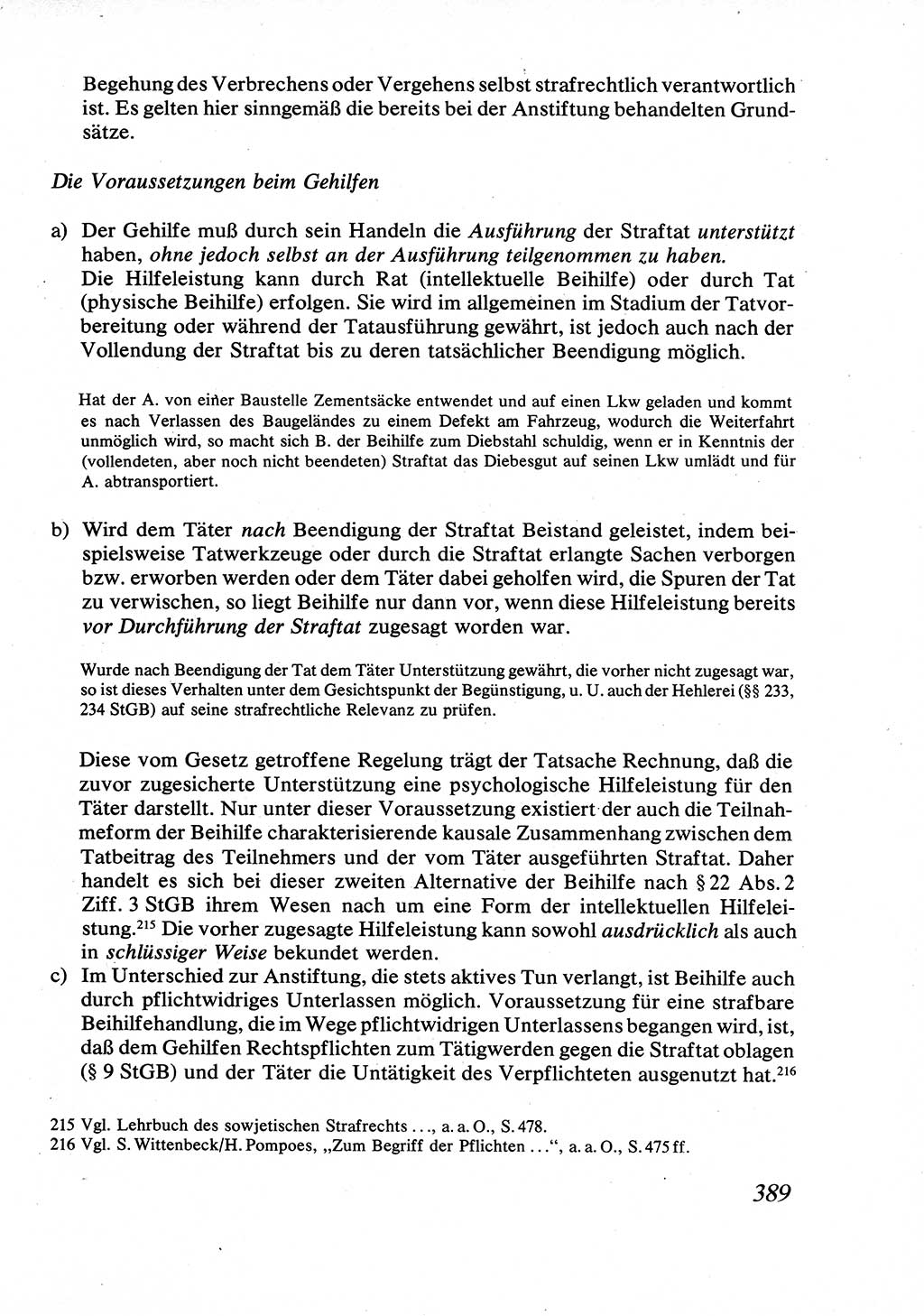 Strafrecht [Deutsche Demokratische Republik (DDR)], Allgemeiner Teil, Lehrbuch 1976, Seite 389 (Strafr. DDR AT Lb. 1976, S. 389)