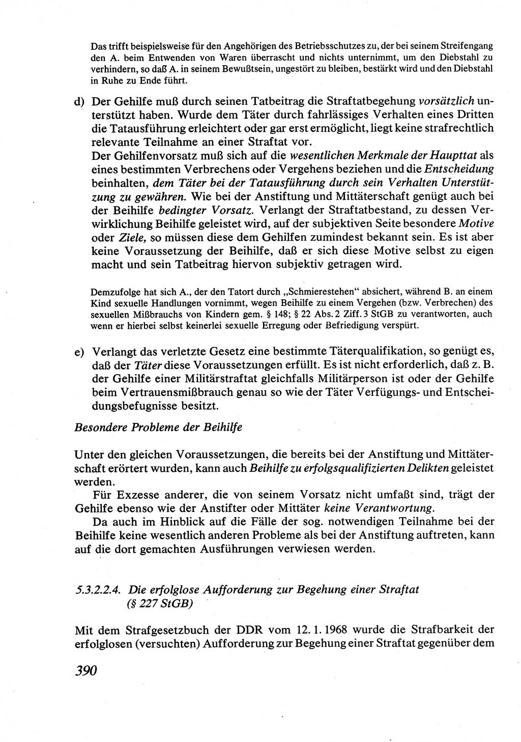 Strafrecht [Deutsche Demokratische Republik (DDR)], Allgemeiner Teil, Lehrbuch 1976, Seite 390 (Strafr. DDR AT Lb. 1976, S. 390)
