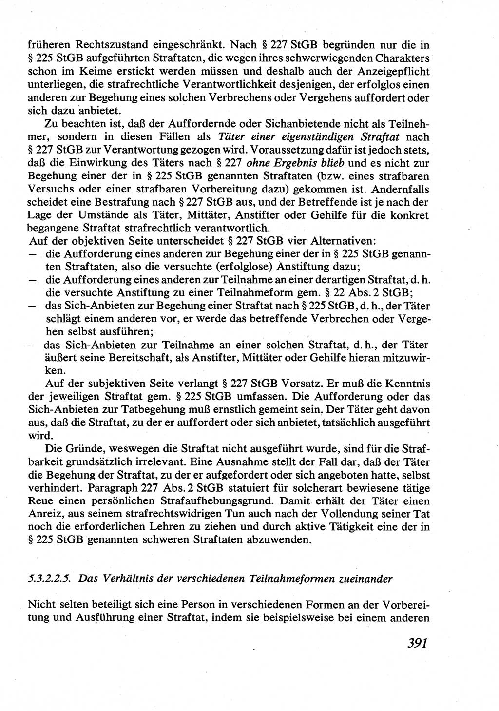 Strafrecht [Deutsche Demokratische Republik (DDR)], Allgemeiner Teil, Lehrbuch 1976, Seite 391 (Strafr. DDR AT Lb. 1976, S. 391)