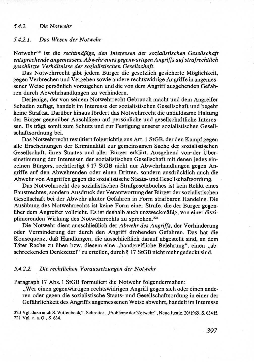 Strafrecht [Deutsche Demokratische Republik (DDR)], Allgemeiner Teil, Lehrbuch 1976, Seite 397 (Strafr. DDR AT Lb. 1976, S. 397)