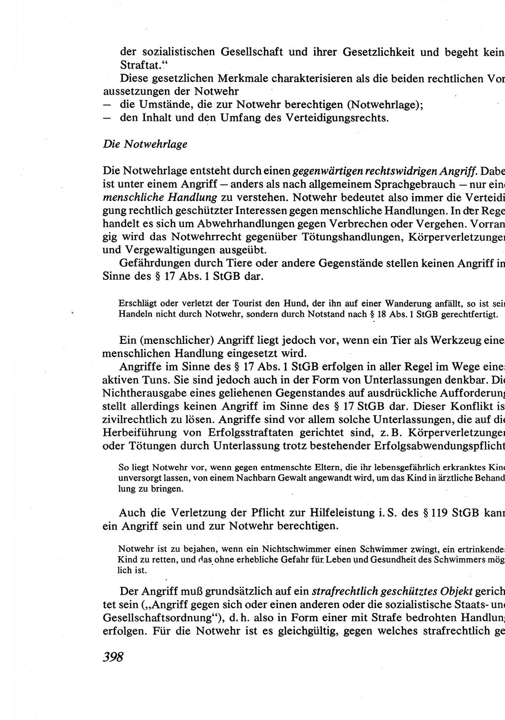 Strafrecht [Deutsche Demokratische Republik (DDR)], Allgemeiner Teil, Lehrbuch 1976, Seite 398 (Strafr. DDR AT Lb. 1976, S. 398)