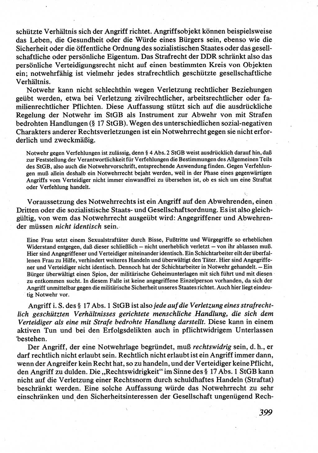 Strafrecht [Deutsche Demokratische Republik (DDR)], Allgemeiner Teil, Lehrbuch 1976, Seite 399 (Strafr. DDR AT Lb. 1976, S. 399)