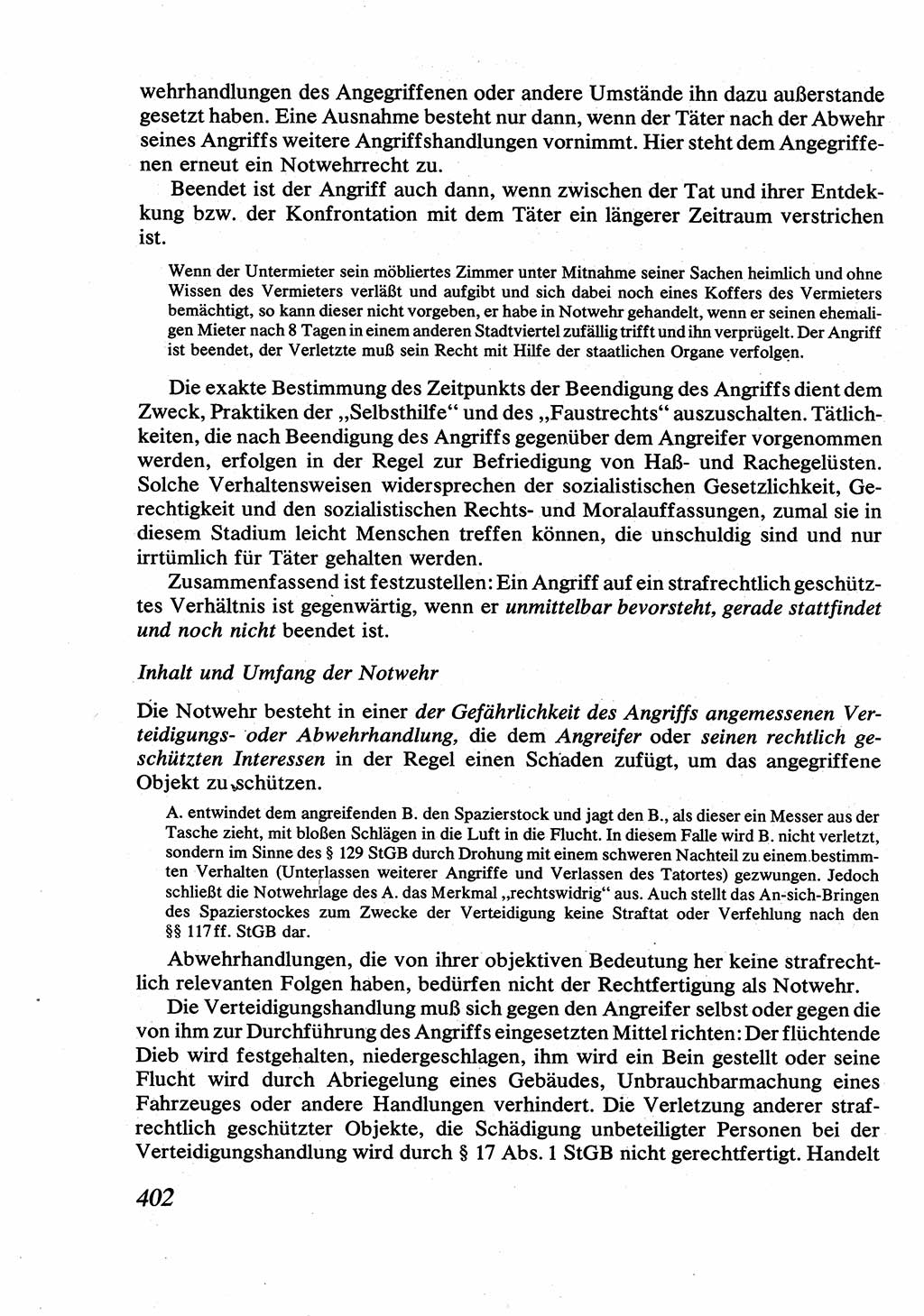 Strafrecht [Deutsche Demokratische Republik (DDR)], Allgemeiner Teil, Lehrbuch 1976, Seite 402 (Strafr. DDR AT Lb. 1976, S. 402)