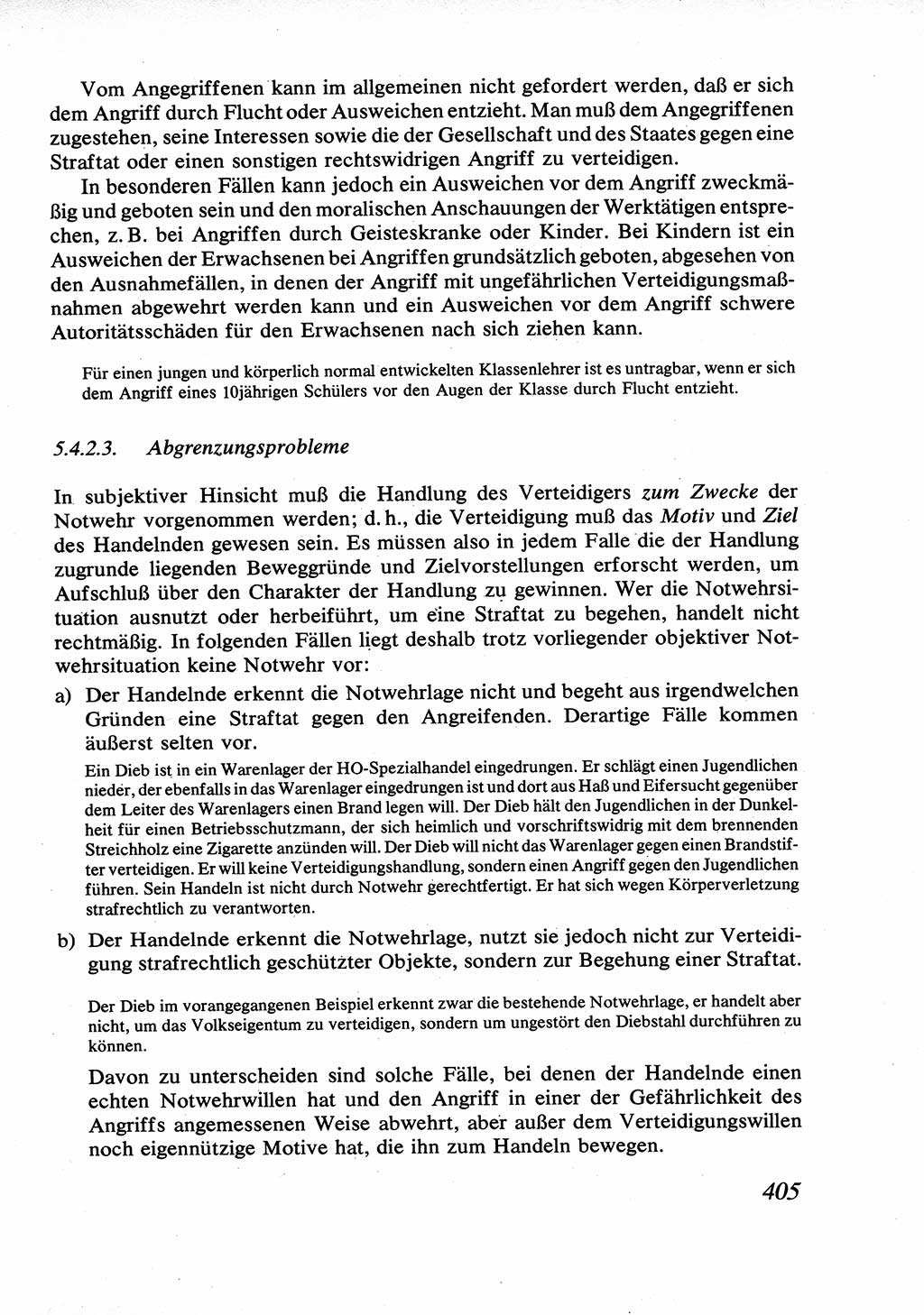 Strafrecht [Deutsche Demokratische Republik (DDR)], Allgemeiner Teil, Lehrbuch 1976, Seite 405 (Strafr. DDR AT Lb. 1976, S. 405)