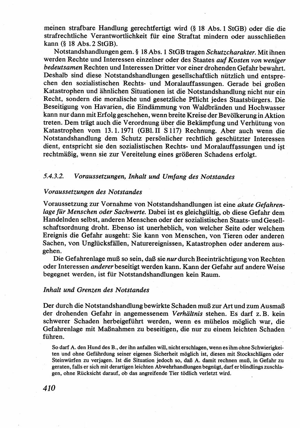 Strafrecht [Deutsche Demokratische Republik (DDR)], Allgemeiner Teil, Lehrbuch 1976, Seite 410 (Strafr. DDR AT Lb. 1976, S. 410)