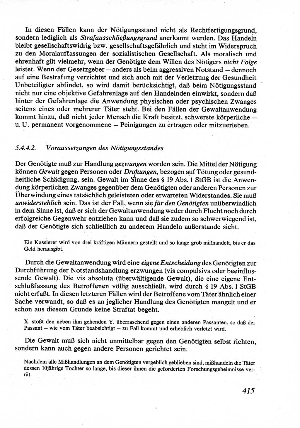 Strafrecht [Deutsche Demokratische Republik (DDR)], Allgemeiner Teil, Lehrbuch 1976, Seite 415 (Strafr. DDR AT Lb. 1976, S. 415)