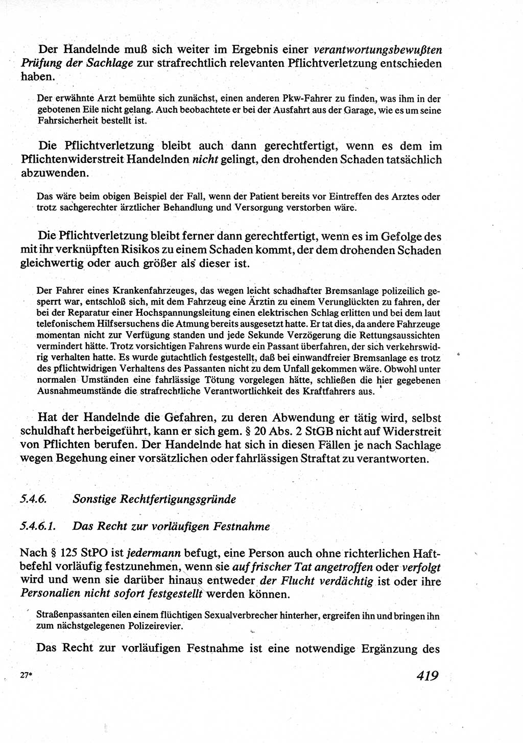 Strafrecht [Deutsche Demokratische Republik (DDR)], Allgemeiner Teil, Lehrbuch 1976, Seite 419 (Strafr. DDR AT Lb. 1976, S. 419)