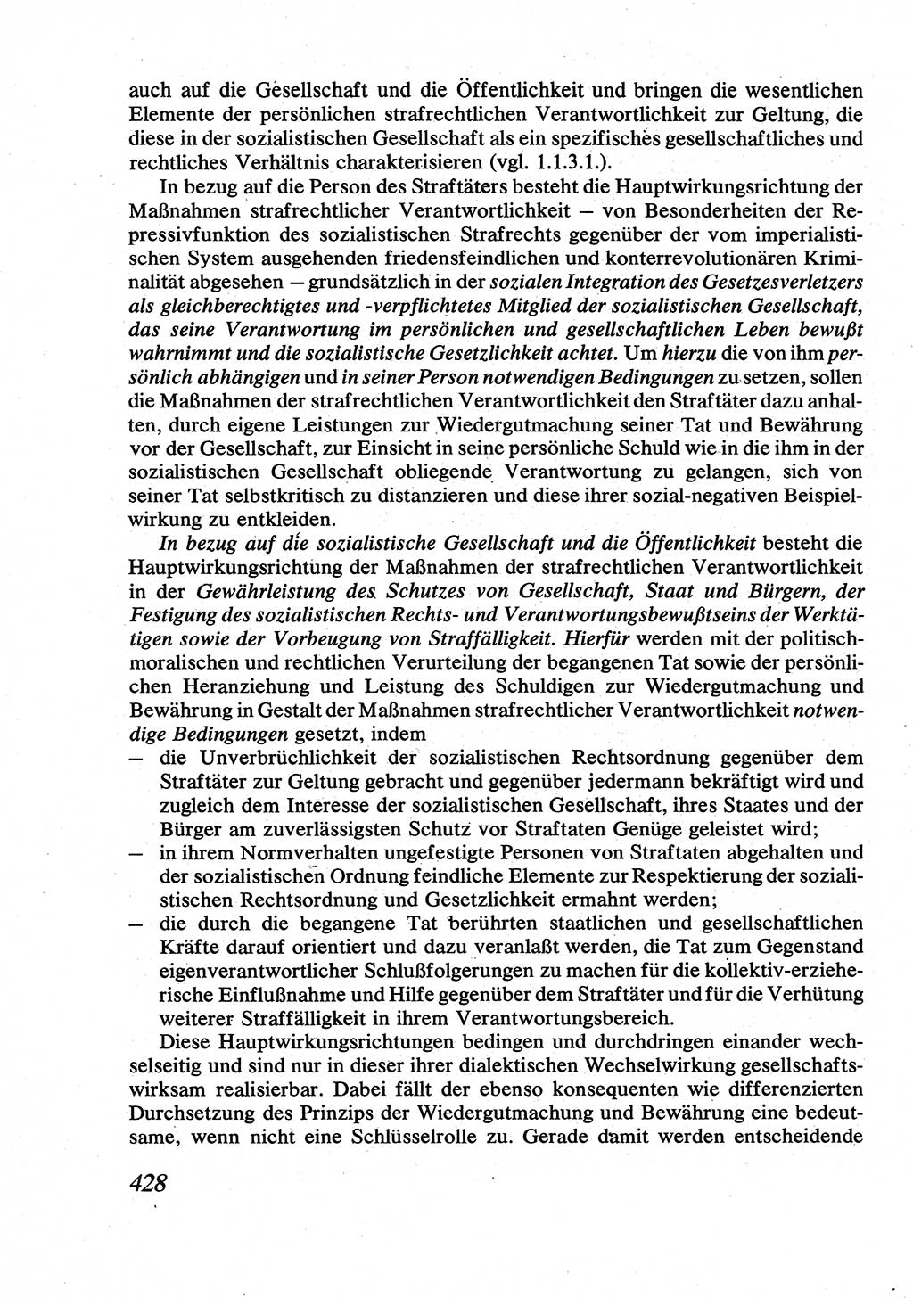 Strafrecht [Deutsche Demokratische Republik (DDR)], Allgemeiner Teil, Lehrbuch 1976, Seite 428 (Strafr. DDR AT Lb. 1976, S. 428)
