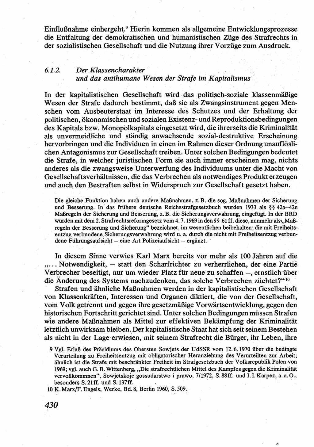 Strafrecht [Deutsche Demokratische Republik (DDR)], Allgemeiner Teil, Lehrbuch 1976, Seite 430 (Strafr. DDR AT Lb. 1976, S. 430)