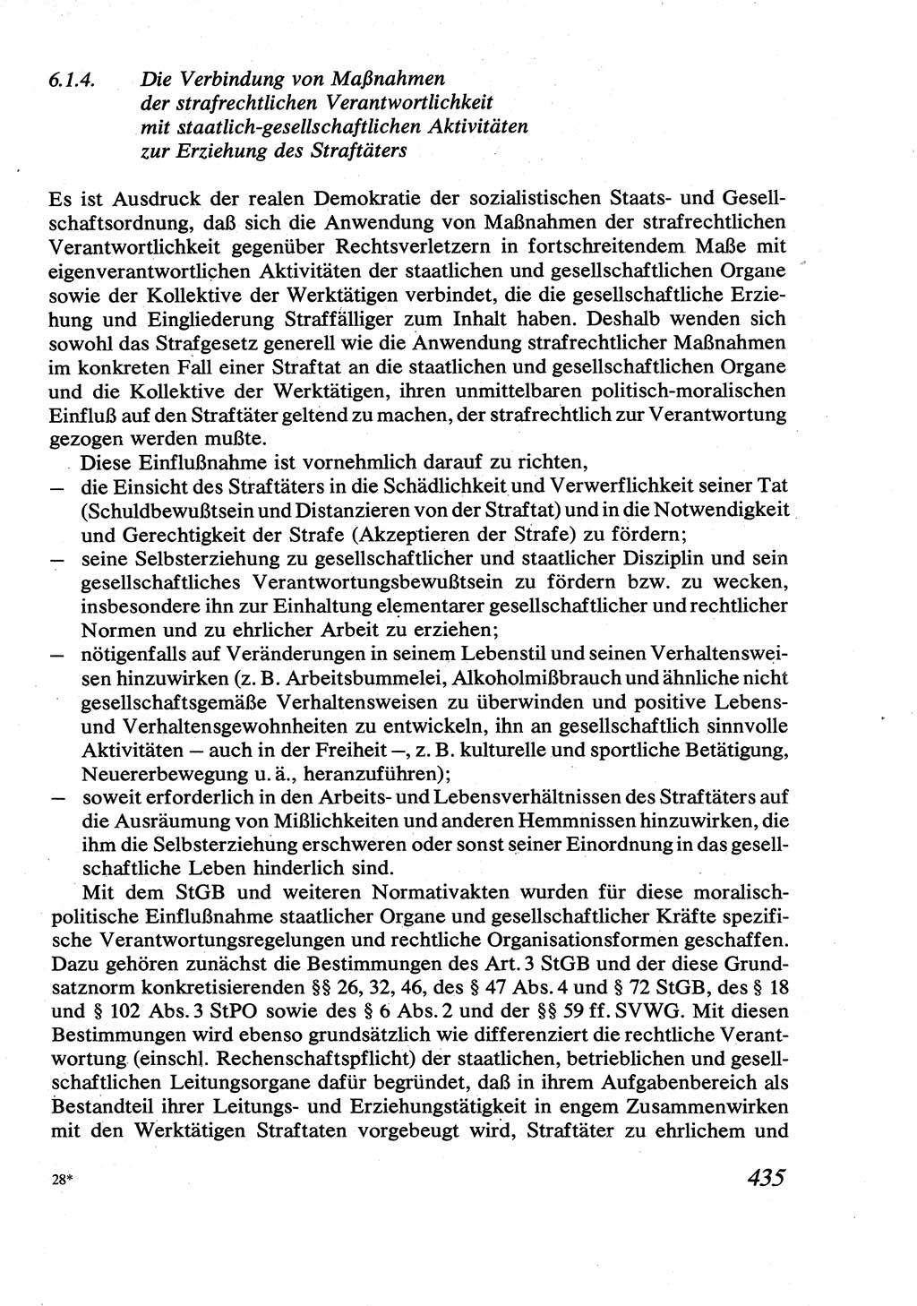 Strafrecht [Deutsche Demokratische Republik (DDR)], Allgemeiner Teil, Lehrbuch 1976, Seite 435 (Strafr. DDR AT Lb. 1976, S. 435)