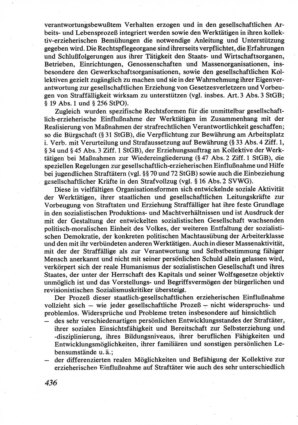 Strafrecht [Deutsche Demokratische Republik (DDR)], Allgemeiner Teil, Lehrbuch 1976, Seite 436 (Strafr. DDR AT Lb. 1976, S. 436)