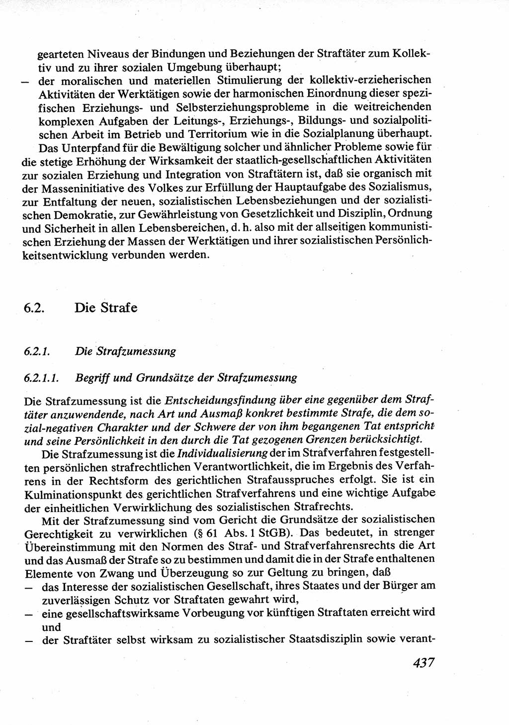 Strafrecht [Deutsche Demokratische Republik (DDR)], Allgemeiner Teil, Lehrbuch 1976, Seite 437 (Strafr. DDR AT Lb. 1976, S. 437)