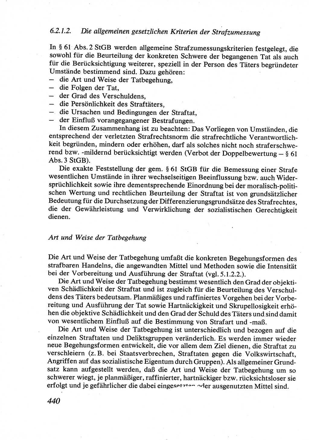 Strafrecht [Deutsche Demokratische Republik (DDR)], Allgemeiner Teil, Lehrbuch 1976, Seite 440 (Strafr. DDR AT Lb. 1976, S. 440)