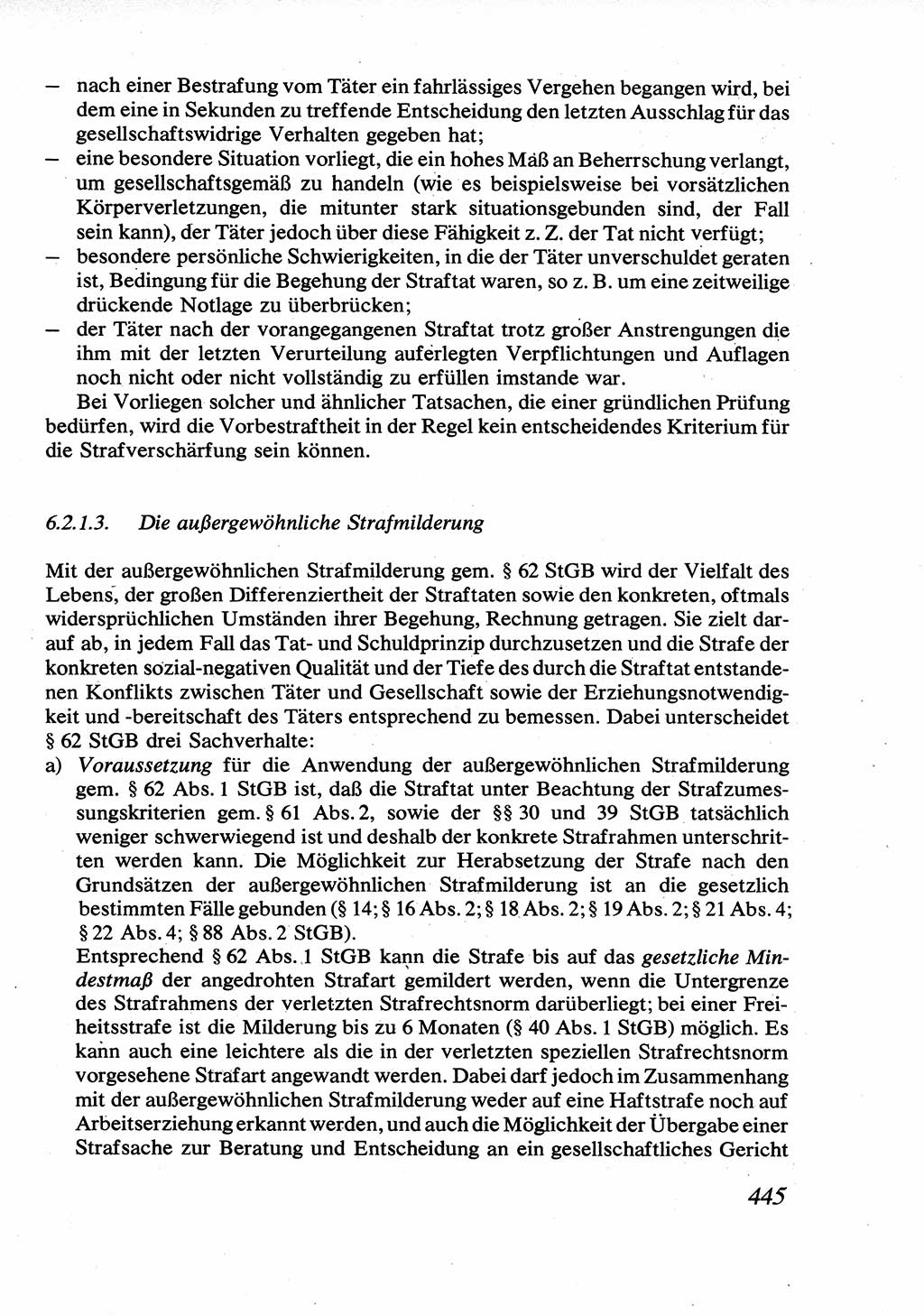 Strafrecht [Deutsche Demokratische Republik (DDR)], Allgemeiner Teil, Lehrbuch 1976, Seite 445 (Strafr. DDR AT Lb. 1976, S. 445)