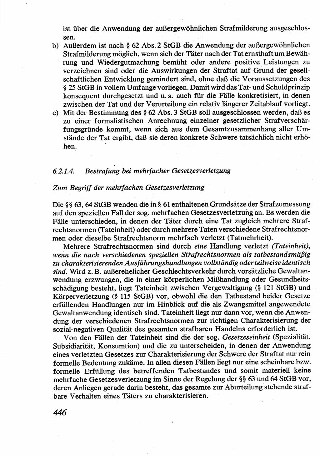 Strafrecht [Deutsche Demokratische Republik (DDR)], Allgemeiner Teil, Lehrbuch 1976, Seite 446 (Strafr. DDR AT Lb. 1976, S. 446)