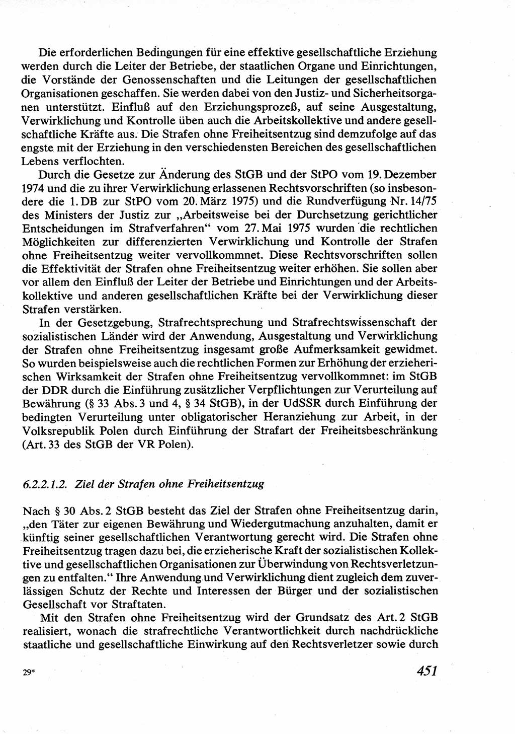 Strafrecht [Deutsche Demokratische Republik (DDR)], Allgemeiner Teil, Lehrbuch 1976, Seite 451 (Strafr. DDR AT Lb. 1976, S. 451)