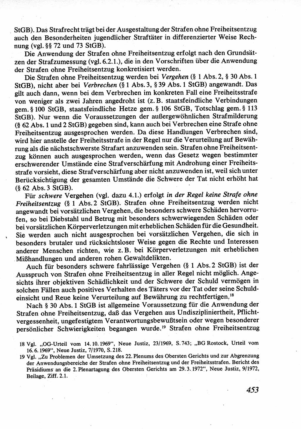 Strafrecht [Deutsche Demokratische Republik (DDR)], Allgemeiner Teil, Lehrbuch 1976, Seite 453 (Strafr. DDR AT Lb. 1976, S. 453)