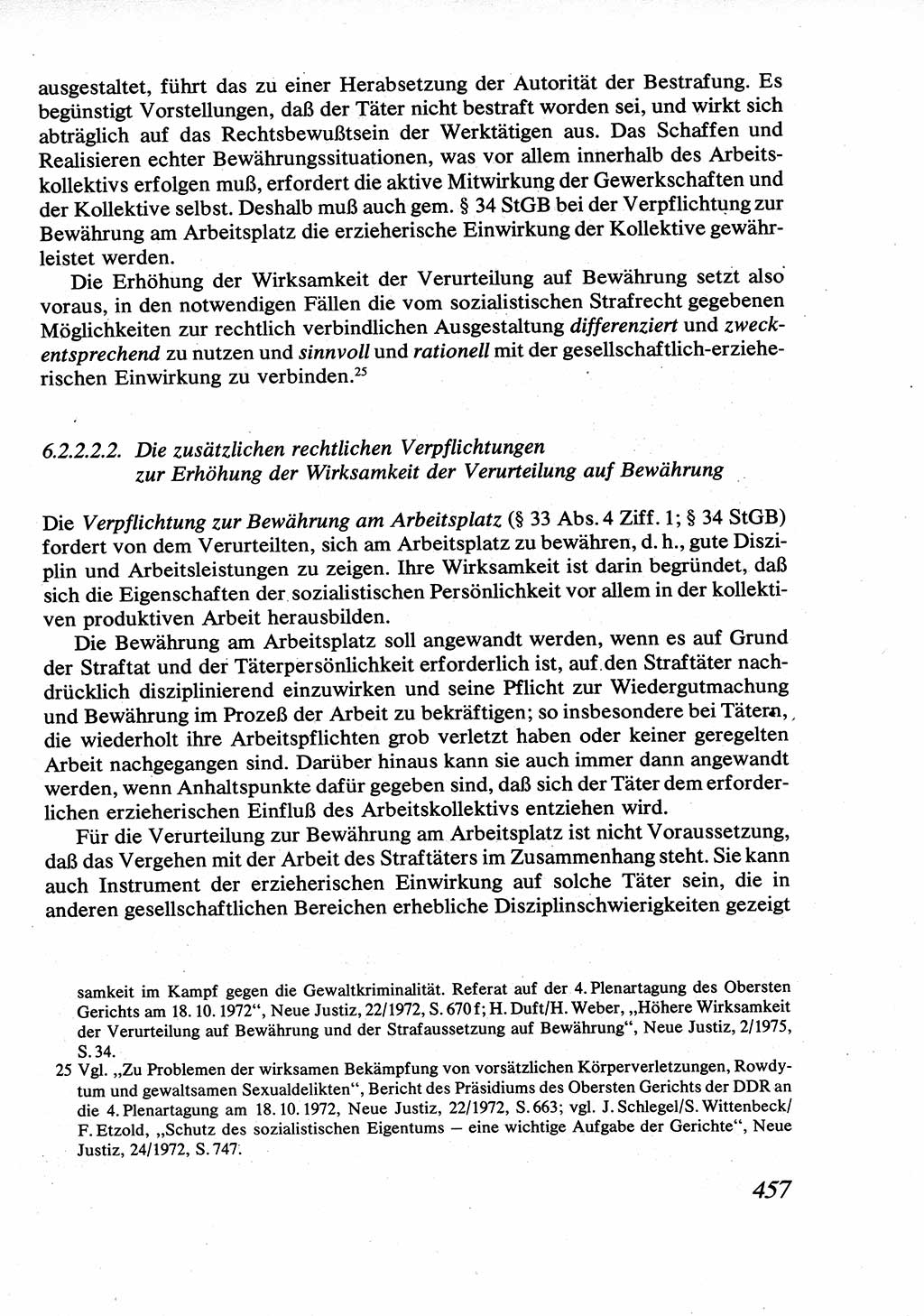 Strafrecht [Deutsche Demokratische Republik (DDR)], Allgemeiner Teil, Lehrbuch 1976, Seite 457 (Strafr. DDR AT Lb. 1976, S. 457)