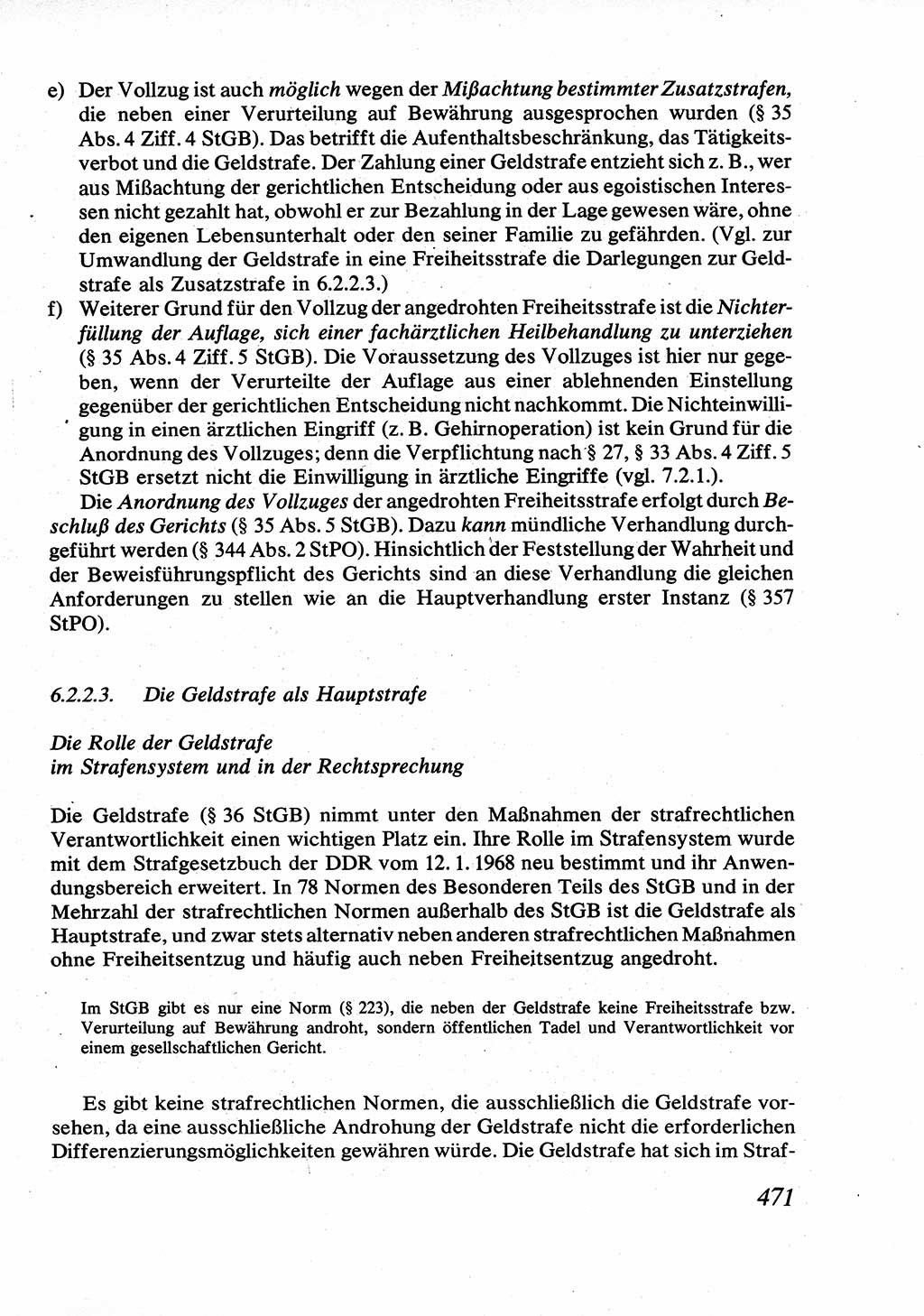 Strafrecht [Deutsche Demokratische Republik (DDR)], Allgemeiner Teil, Lehrbuch 1976, Seite 471 (Strafr. DDR AT Lb. 1976, S. 471)