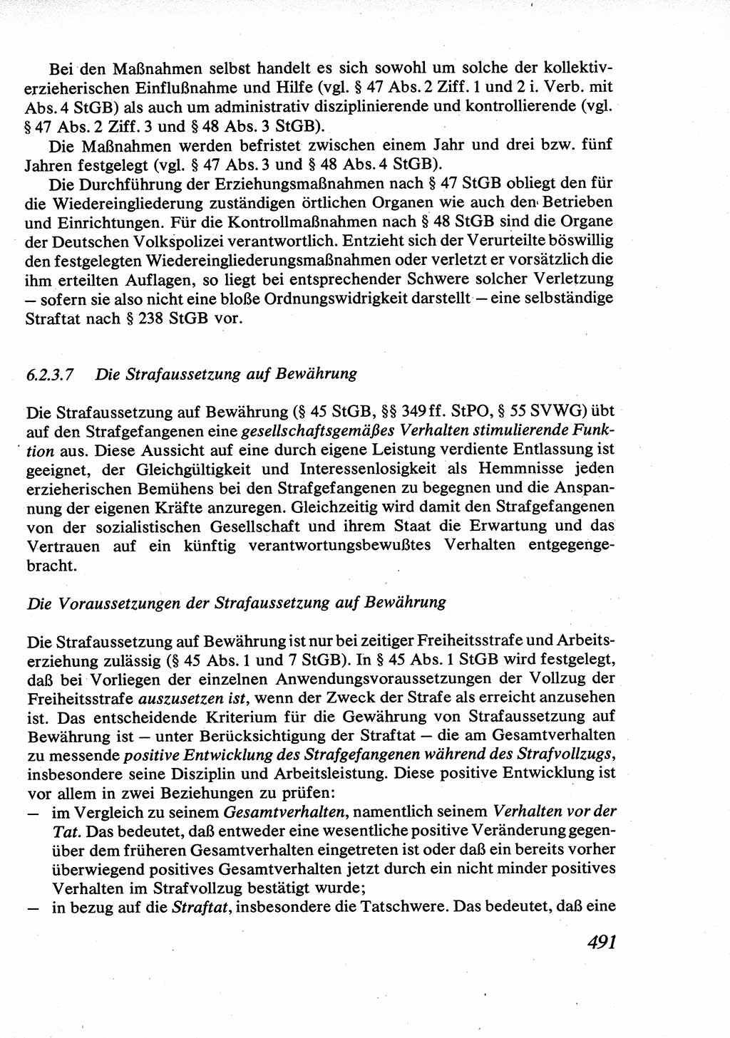 Strafrecht [Deutsche Demokratische Republik (DDR)], Allgemeiner Teil, Lehrbuch 1976, Seite 491 (Strafr. DDR AT Lb. 1976, S. 491)