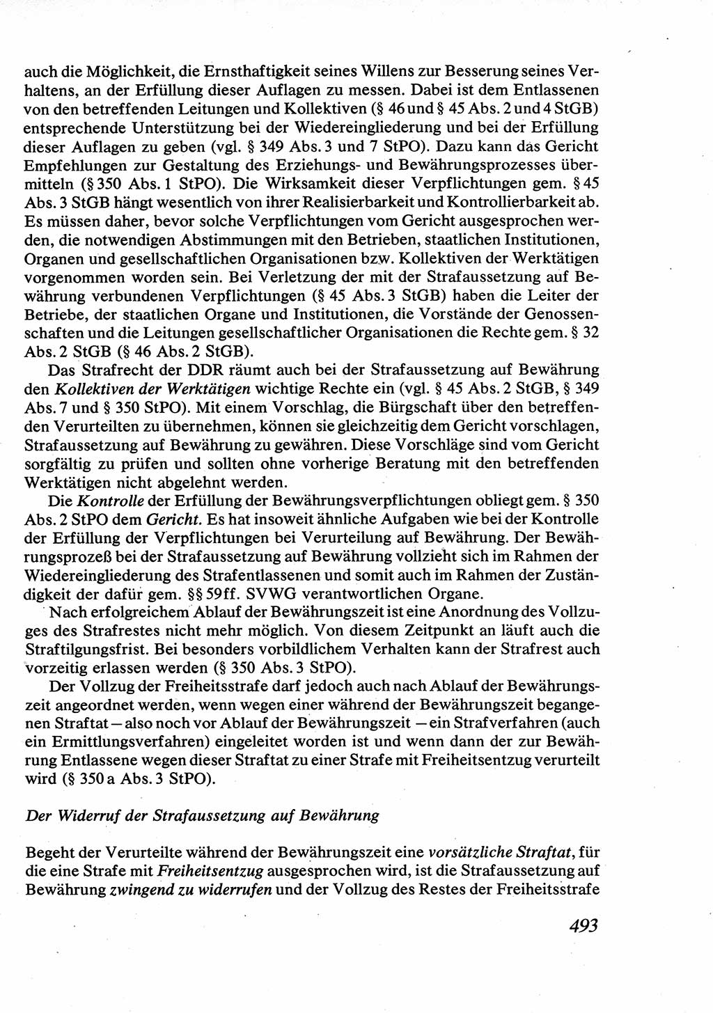 Strafrecht [Deutsche Demokratische Republik (DDR)], Allgemeiner Teil, Lehrbuch 1976, Seite 493 (Strafr. DDR AT Lb. 1976, S. 493)