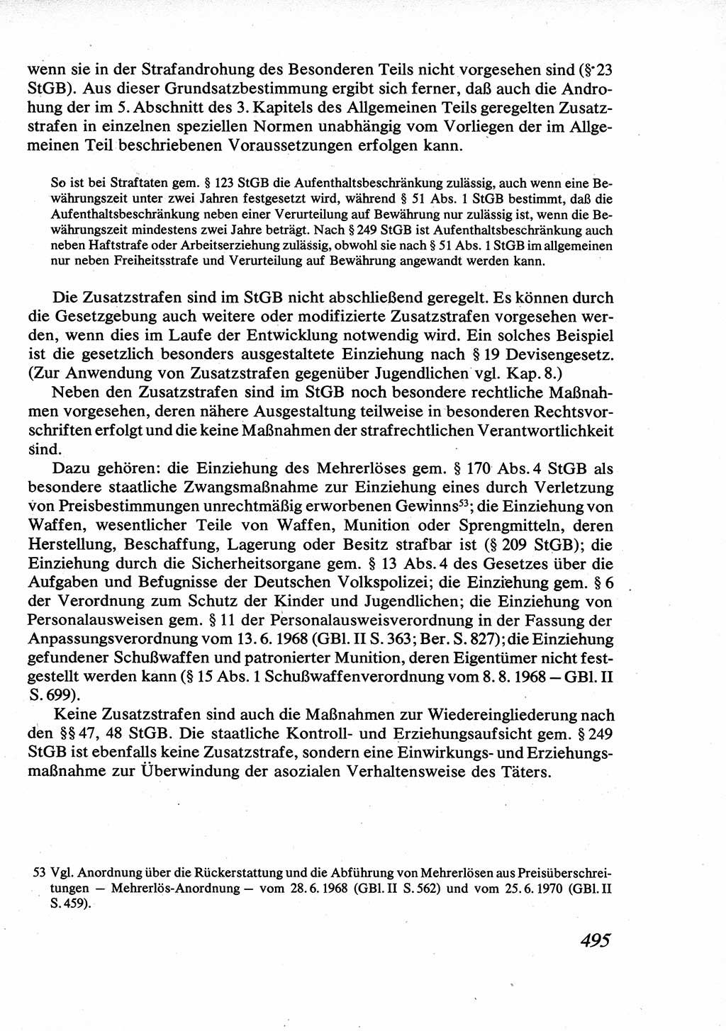 Strafrecht [Deutsche Demokratische Republik (DDR)], Allgemeiner Teil, Lehrbuch 1976, Seite 495 (Strafr. DDR AT Lb. 1976, S. 495)
