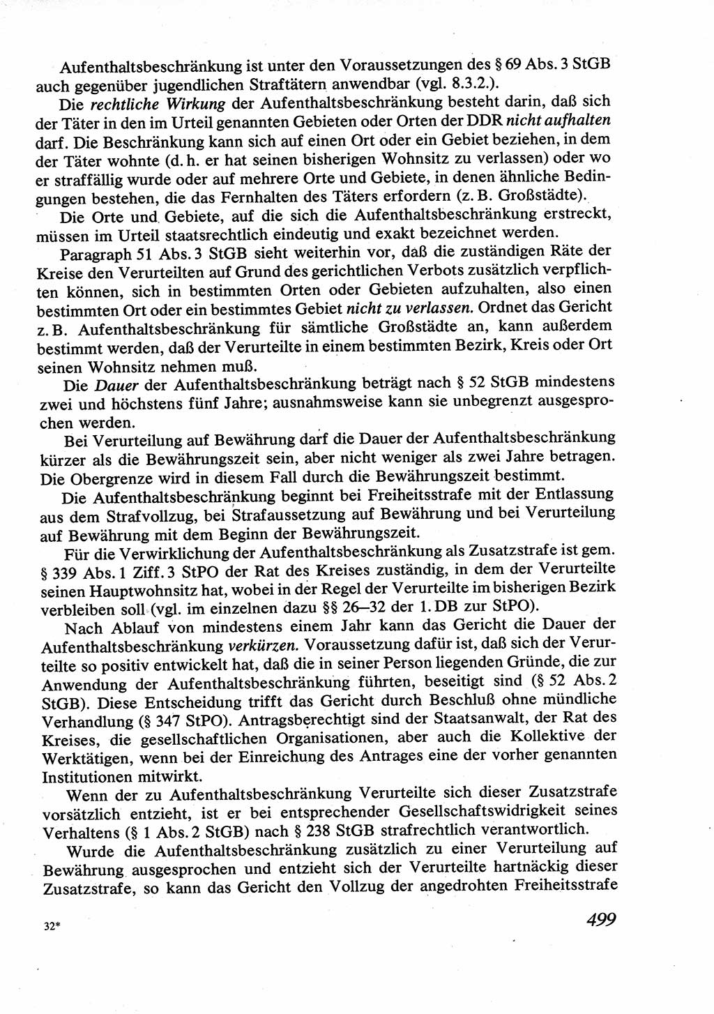 Strafrecht [Deutsche Demokratische Republik (DDR)], Allgemeiner Teil, Lehrbuch 1976, Seite 499 (Strafr. DDR AT Lb. 1976, S. 499)