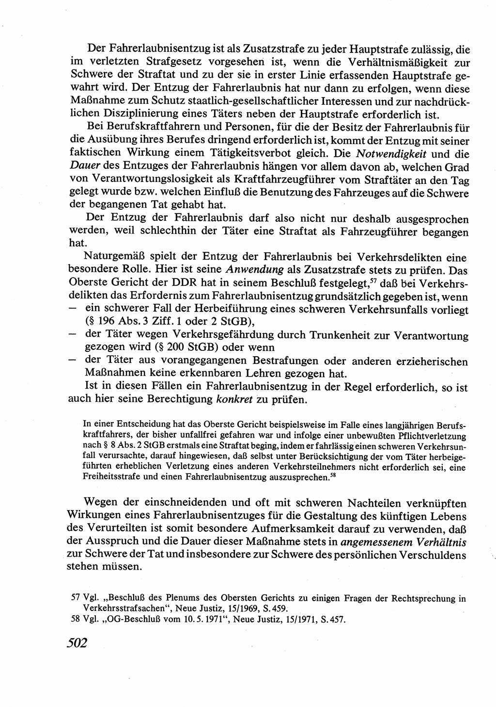 Strafrecht [Deutsche Demokratische Republik (DDR)], Allgemeiner Teil, Lehrbuch 1976, Seite 502 (Strafr. DDR AT Lb. 1976, S. 502)