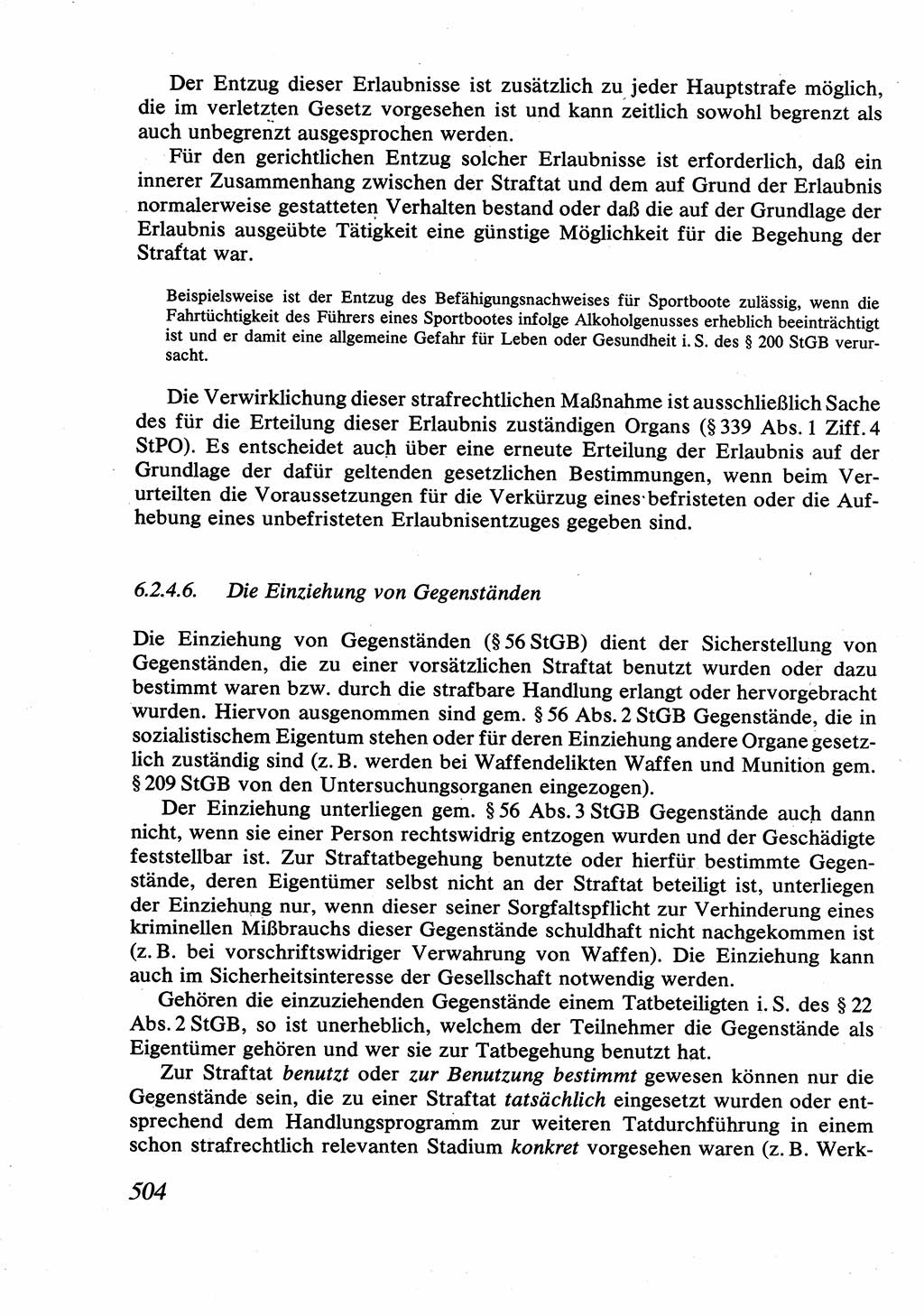 Strafrecht [Deutsche Demokratische Republik (DDR)], Allgemeiner Teil, Lehrbuch 1976, Seite 504 (Strafr. DDR AT Lb. 1976, S. 504)